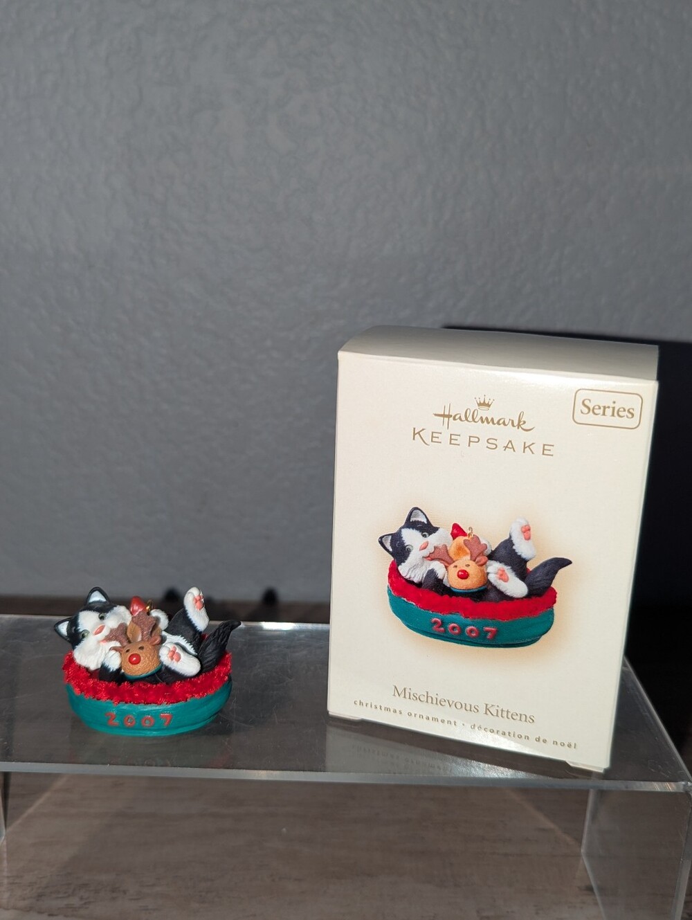VTG 2007 Hallmark Keepsake Mischievous Kittens #9 Ornament